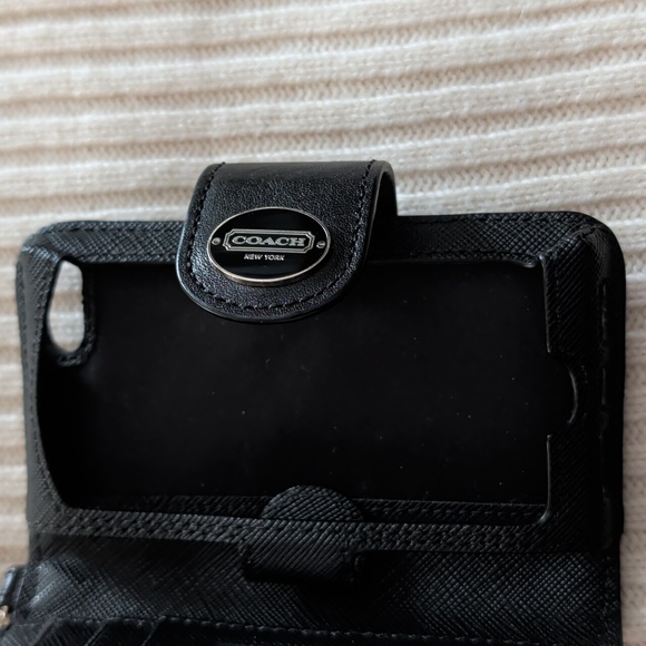 Coach Black and Gray Vintage Phone Wristlet New Condition - Picture 8 of 9